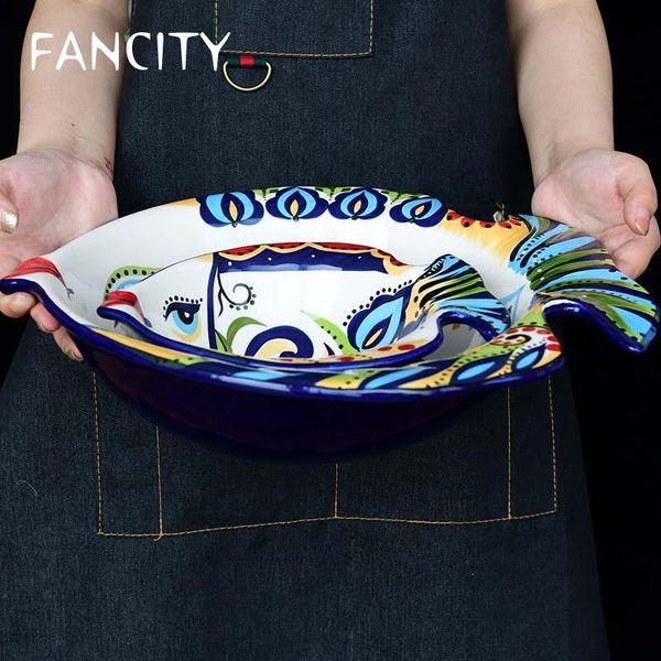creative european-style tableware ceramic fish-shaped bowl household salad dessert breakfast special-shap bowls
creative european-style tableware ceramic fish-shaped bowl household salad dessert breakfast special-shap bowls