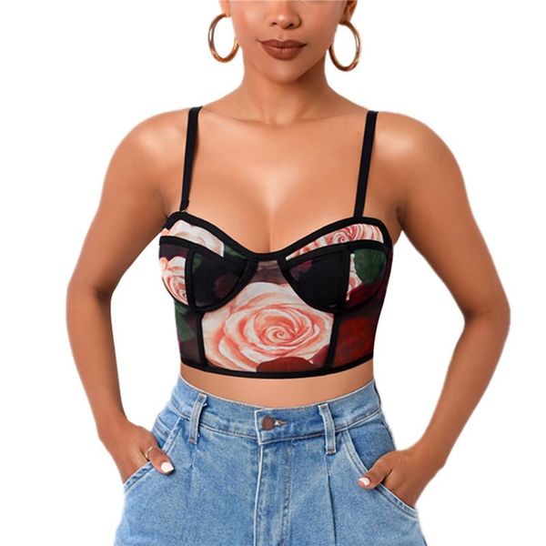womens fashion rose print camisole summer v-neck backless exposed navel suspender playful and attractive red black women's tanks &, White
womens fashion rose print camisole summer v-neck backless exposed navel suspender playful and attractive red black women's tanks &, White