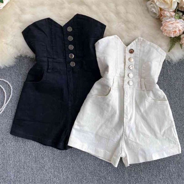 spring summer fashion single breasted denim shorts women high waist wide leg jeans 210719, White;black
spring summer fashion single breasted denim shorts women high waist wide leg jeans 210719, White;black