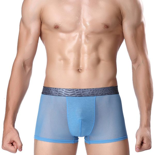 men's underwear breathable ice mesh middle waist youth u convex flat angle shorts, Black;white
men's underwear breathable ice mesh middle waist youth u convex flat angle shorts, Black;white
