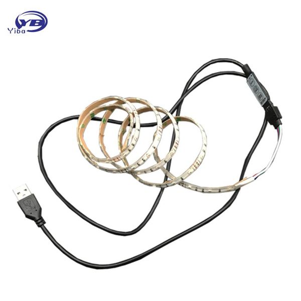 yiba usb led strip rgb smd3528 tv pc background lighting kit cuttable with mini 3key controller 60leds/m 1-5 meters/set dc5v strips
yiba usb led strip rgb smd3528 tv pc background lighting kit cuttable with mini 3key controller 60leds/m 1-5 meters/set dc5v strips