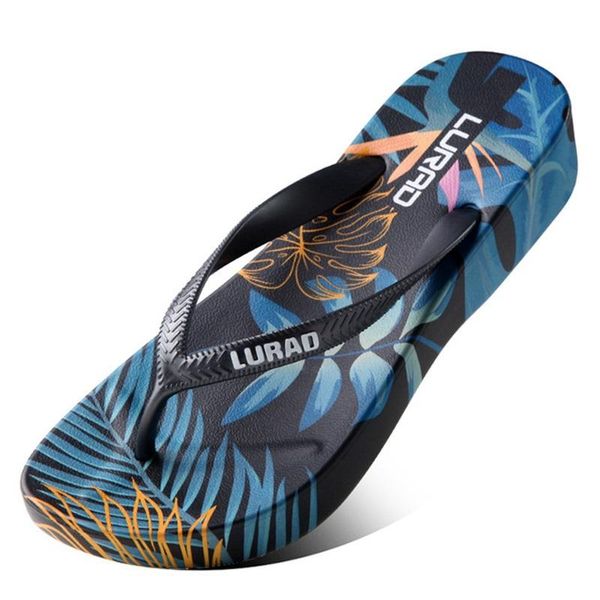 slippers mid-heel printed women's summer flip-flops non-slip beach sandals platform with wedge heel clip, Black
slippers mid-heel printed women's summer flip-flops non-slip beach sandals platform with wedge heel clip, Black