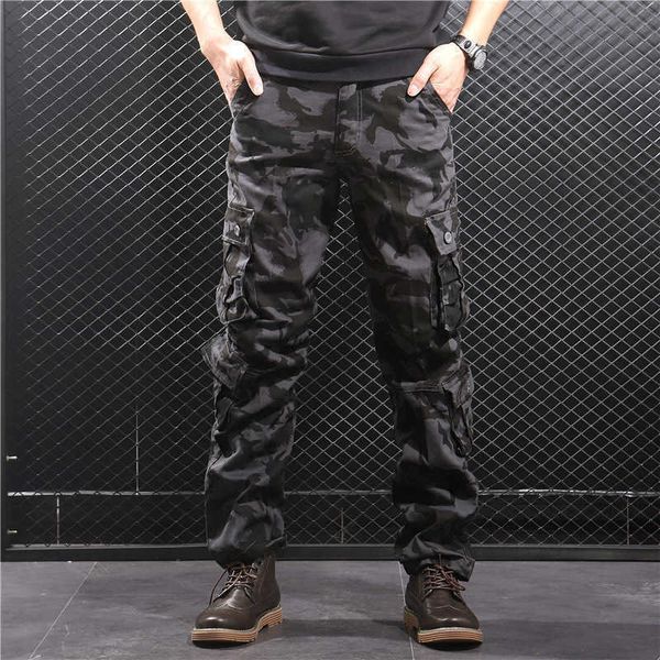 men's pants camouflage multi pocket cotton camo army track long trousers male streetwear overalls jh47, Black
men's pants camouflage multi pocket cotton camo army track long trousers male streetwear overalls jh47, Black