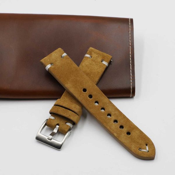 suede leather watch strap band 18mm 20mm 22mm 24mm brown coffee watchstrap handmade stitching replacement wristband for men h0915, Silver
suede leather watch strap band 18mm 20mm 22mm 24mm brown coffee watchstrap handmade stitching replacement wristband for men h0915, Silver