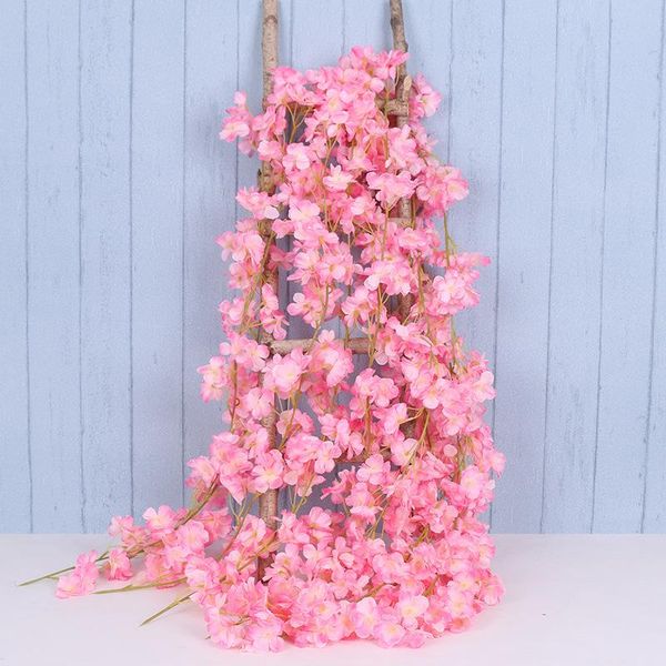 1.8m artificial cherry blossom flowers wedding garland ivy decoration fake silk vine for party arch home decor string decorative & wreaths
1.8m artificial cherry blossom flowers wedding garland ivy decoration fake silk vine for party arch home decor string decorative & wreaths