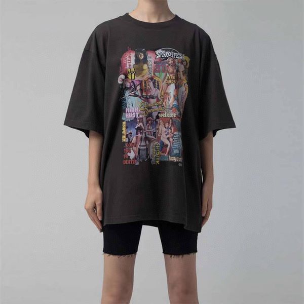 21ss we11done old graffiti poster printing t shirts loose oversize men and women cotton t-shirt casual fashion designer tide short sleeves, White;black
21ss we11done old graffiti poster printing t shirts loose oversize men and women cotton t-shirt casual fashion designer tide short sleeves, White;black
