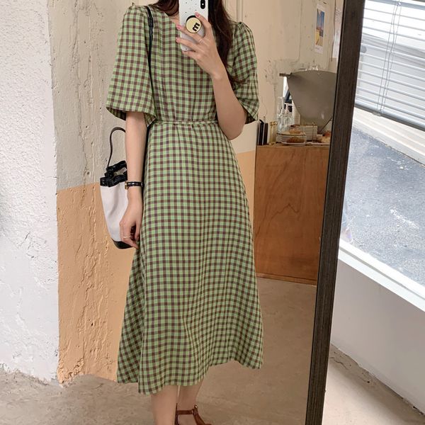 dresses gentle plaid elegance slim summer femme long geometric loose casual ol vestidos, Black;gray
dresses gentle plaid elegance slim summer femme long geometric loose casual ol vestidos, Black;gray