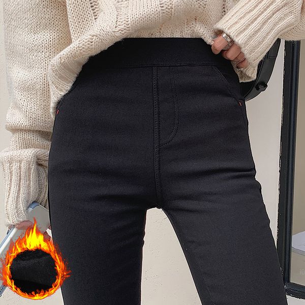 pant ladies magic plus velvet outer women's thickness wear winter tight black waist high leggings, White
pant ladies magic plus velvet outer women's thickness wear winter tight black waist high leggings, White