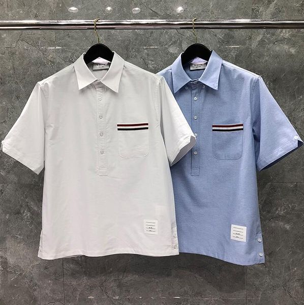 fashion brand shirts men slim pocket striped pullover casual shirt turn down collar oxford solid men's clothing, White;black
fashion brand shirts men slim pocket striped pullover casual shirt turn down collar oxford solid men's clothing, White;black