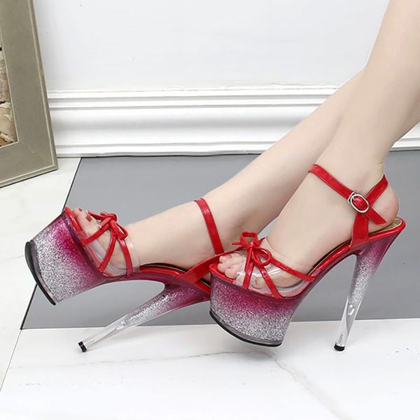 sandals fetish high heels platform fenty beauty women summer shoes bow tie red glitter gradient 17cm party footwear, Black
sandals fetish high heels platform fenty beauty women summer shoes bow tie red glitter gradient 17cm party footwear, Black