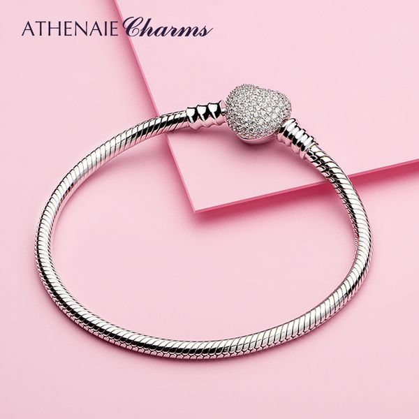 athenaie 925 sterling silver snake chain with pave clear cz heart clasp bracelet fit all european charm beads valentine jewelry, Golden;silver
athenaie 925 sterling silver snake chain with pave clear cz heart clasp bracelet fit all european charm beads valentine jewelry, Golden;silver