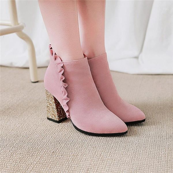 boots ymechic fashion sweet ruffles princess glitter crystal high heel flock lady short ankle party wedding shoes plus size1 2s43, Black
boots ymechic fashion sweet ruffles princess glitter crystal high heel flock lady short ankle party wedding shoes plus size1 2s43, Black