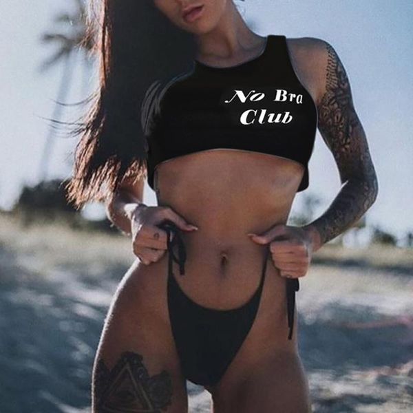women's tanks & camis fashion sleeveless short letter no bra club navel vest off shoulder tube basic t shirts beach summer wear 202, White
women's tanks & camis fashion sleeveless short letter no bra club navel vest off shoulder tube basic t shirts beach summer wear 202, White