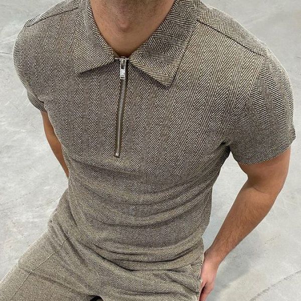 light yellow design men's zipper polo t shirt, comfortable, breathable, fashionable and cool daily business trip work party, White;black
light yellow design men's zipper polo t shirt, comfortable, breathable, fashionable and cool daily business trip work party, White;black