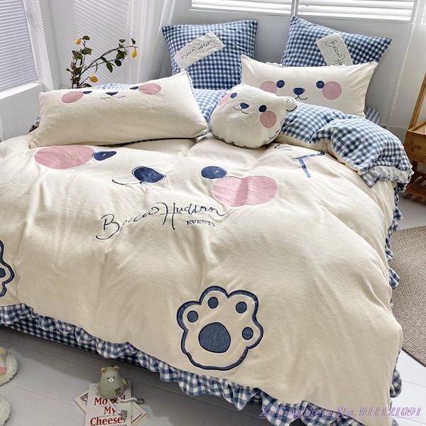 bedding sets cartoon style 1.8m bed home textile coral fleece 4pcs sheet milk thick double-sided girl quilt cover 2.0m
bedding sets cartoon style 1.8m bed home textile coral fleece 4pcs sheet milk thick double-sided girl quilt cover 2.0m