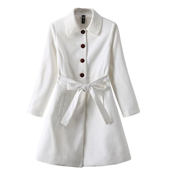 women's wool & blends 2021 autumn winter ladies outerwear solid color elegant female overcoat women trench coat fashion slim fi, Black
women's wool & blends 2021 autumn winter ladies outerwear solid color elegant female overcoat women trench coat fashion slim fi, Black