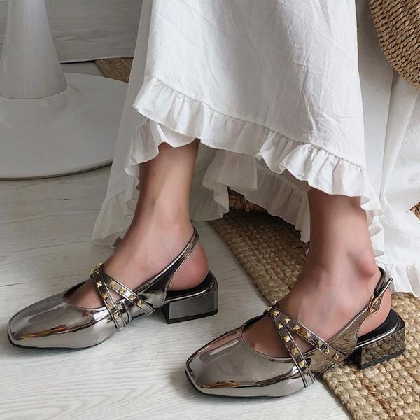 women sandals mid heel beaded shoes fashion banquet office flat patent sandale femme plus size low pumps, Black
women sandals mid heel beaded shoes fashion banquet office flat patent sandale femme plus size low pumps, Black