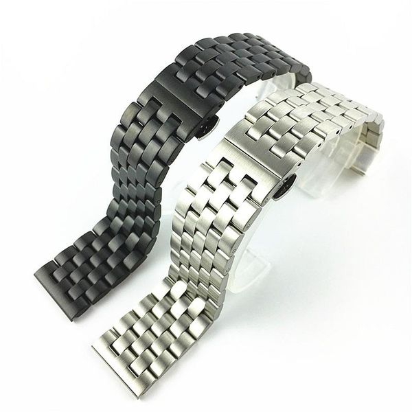 watch bands five-bead stainless steel solid belt double click folding clasps 18mm grinding 20mm drawing 22mm matte 24mm, Black;brown
watch bands five-bead stainless steel solid belt double click folding clasps 18mm grinding 20mm drawing 22mm matte 24mm, Black;brown