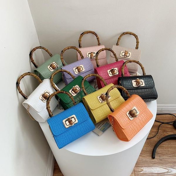 fashion designer bamboo handbag candy color mini jelly bag crocodile pattern women's chain small shoulder bags
fashion designer bamboo handbag candy color mini jelly bag crocodile pattern women's chain small shoulder bags
