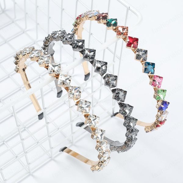 2021 fashion alloy inlaid square rhinestones headbands simple and elegant temperament ladies headband hair accessories, Silver
2021 fashion alloy inlaid square rhinestones headbands simple and elegant temperament ladies headband hair accessories, Silver