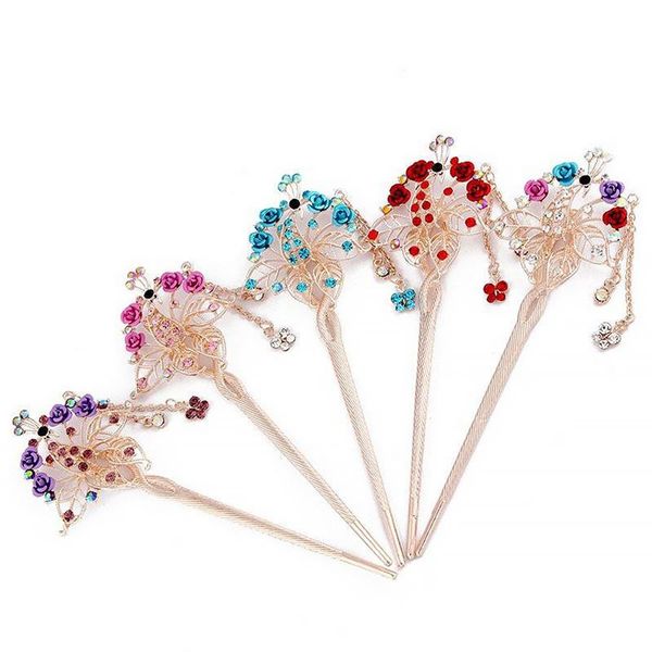 hair clips & barrettes 2021 arrivals women metal crystal rose flower sticks hairpin headwear fashion jewelry wedding bridal accessory, Golden;silver
hair clips & barrettes 2021 arrivals women metal crystal rose flower sticks hairpin headwear fashion jewelry wedding bridal accessory, Golden;silver