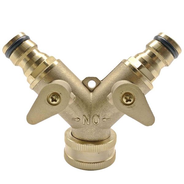 hose pipe splitter 3/4 inch brass 2 way valves tap connectors for garden irrigation watering equipments
hose pipe splitter 3/4 inch brass 2 way valves tap connectors for garden irrigation watering equipments