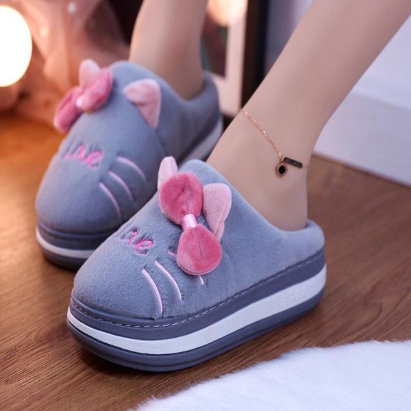 slippers women house for winter fur shoes cute thick heels warm plush flat platform home, Black
slippers women house for winter fur shoes cute thick heels warm plush flat platform home, Black