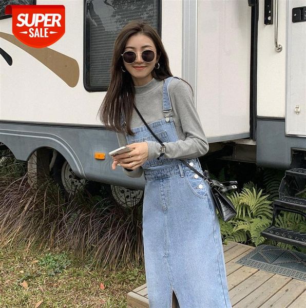 mulvan split denim suspender skirt women loose retro slim mid-length dress #qn56, Black;gray
mulvan split denim suspender skirt women loose retro slim mid-length dress #qn56, Black;gray