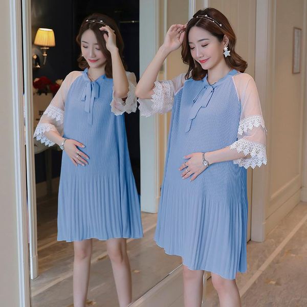 chiffon loose maternity party dress sweet lovely hollow out clothes for pregnant women fashion summer woman pleated dresses, White
chiffon loose maternity party dress sweet lovely hollow out clothes for pregnant women fashion summer woman pleated dresses, White