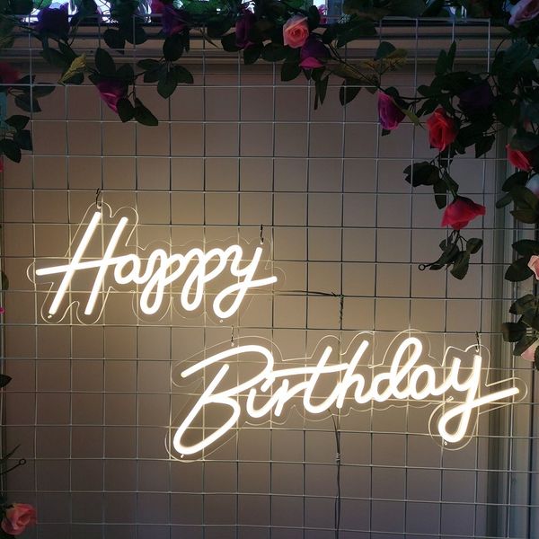 neon sign custom happy birthday led light party flex transparent acrylic wedding indoor decoration
neon sign custom happy birthday led light party flex transparent acrylic wedding indoor decoration