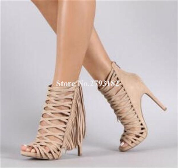 girls charming fashion open toe strap cross stiletto heel tassels gladiator sandals suede leather fringes high, Black
girls charming fashion open toe strap cross stiletto heel tassels gladiator sandals suede leather fringes high, Black