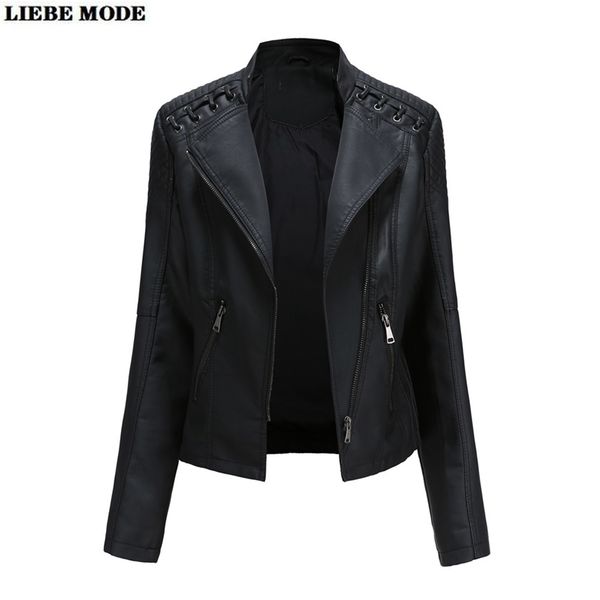 punk streetwear faux leather jacket women harajuku zipper motorcycle biker slim fit jackets coats ladies stand collar outerwear 211130, Black
punk streetwear faux leather jacket women harajuku zipper motorcycle biker slim fit jackets coats ladies stand collar outerwear 211130, Black