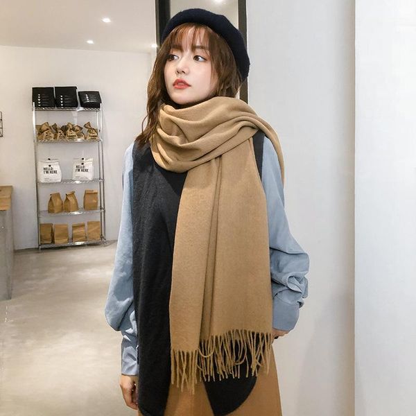 scarves autumn and winter ladies pure wool scarf tassel plain cashmere thickened warm shawl neck, Blue;gray
scarves autumn and winter ladies pure wool scarf tassel plain cashmere thickened warm shawl neck, Blue;gray