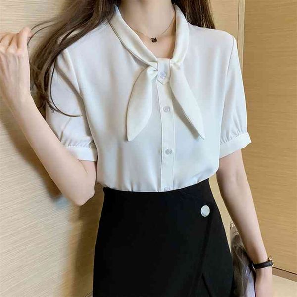 fashion female elegant bow tie blouses chiffon casual shirt office ladies blouse summer for women 210507, White
fashion female elegant bow tie blouses chiffon casual shirt office ladies blouse summer for women 210507, White