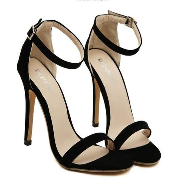 high-heeled sandals women's pu large size flat head buckle fashion y3403, Black
high-heeled sandals women's pu large size flat head buckle fashion y3403, Black