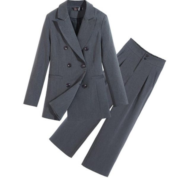 women's suits & blazers fashion pants suit women spring gray business + wide leg two-piece size -5xl 45-105kg, White;black
women's suits & blazers fashion pants suit women spring gray business + wide leg two-piece size -5xl 45-105kg, White;black
