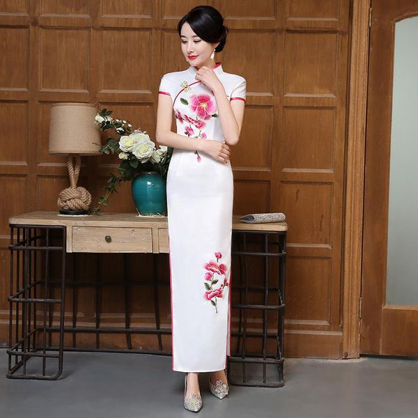 ethnic clothing size 3xl 4xl 5xl female qipao white elegant slim long cheongsam flower chinese dress vintage satin vestidos gown, Red
ethnic clothing size 3xl 4xl 5xl female qipao white elegant slim long cheongsam flower chinese dress vintage satin vestidos gown, Red