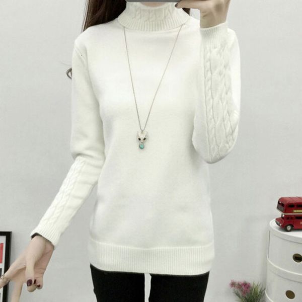 thick warm turtleneck sweater autumn winter knit women sweaters and female tricot jumper pull femme pullover, White;black
thick warm turtleneck sweater autumn winter knit women sweaters and female tricot jumper pull femme pullover, White;black