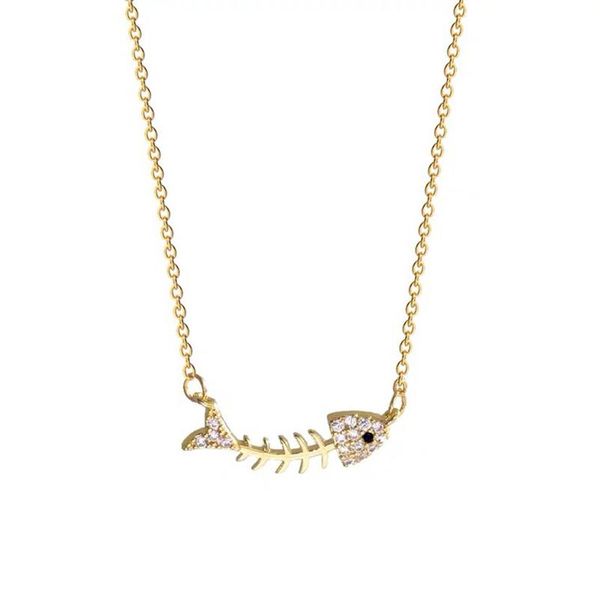 pendant necklaces fashion fishbone pendants necklace for women stainless steel cubic zirconia charms jewelry gift collier femme, Silver
pendant necklaces fashion fishbone pendants necklace for women stainless steel cubic zirconia charms jewelry gift collier femme, Silver