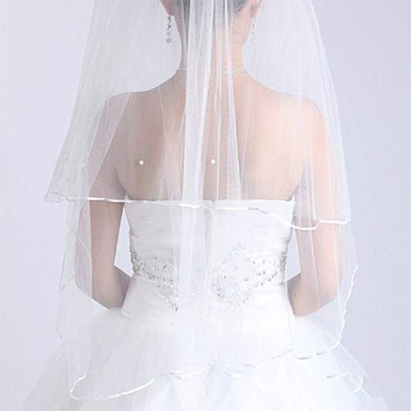 bridal veils in stock velos de noiva three layers ribbon edge wedding veil with pearls white ivory short 2 2021, Black
bridal veils in stock velos de noiva three layers ribbon edge wedding veil with pearls white ivory short 2 2021, Black