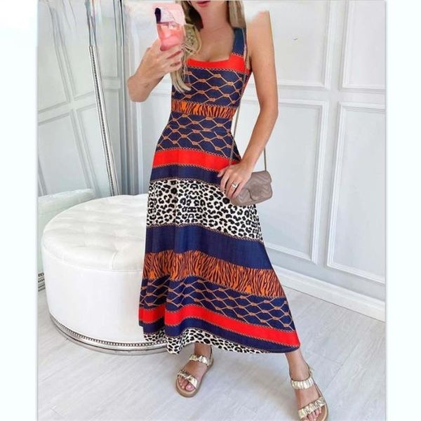 casual dresses summer women cheetah zebra stripe graphic print colorblock maxi dress square neck thick strap, Black;gray
casual dresses summer women cheetah zebra stripe graphic print colorblock maxi dress square neck thick strap, Black;gray