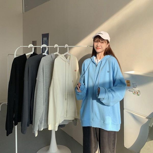 women's hoodies & sweatshirts 2021 simple lazy style loose wild hooded letters long-sleeved jacket fashion latest solid color, Black
women's hoodies & sweatshirts 2021 simple lazy style loose wild hooded letters long-sleeved jacket fashion latest solid color, Black