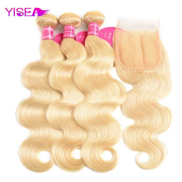 human hair bulks yisea 613 blonde body wave bundles with closure brazilian remy 3 lace, Black
human hair bulks yisea 613 blonde body wave bundles with closure brazilian remy 3 lace, Black