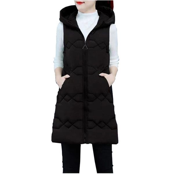 women's vests 2021 est autumn winter cotton vest women ladies casual waistcoat female sleeveless long jacket slim fit warm puffer coat, Black;white
women's vests 2021 est autumn winter cotton vest women ladies casual waistcoat female sleeveless long jacket slim fit warm puffer coat, Black;white