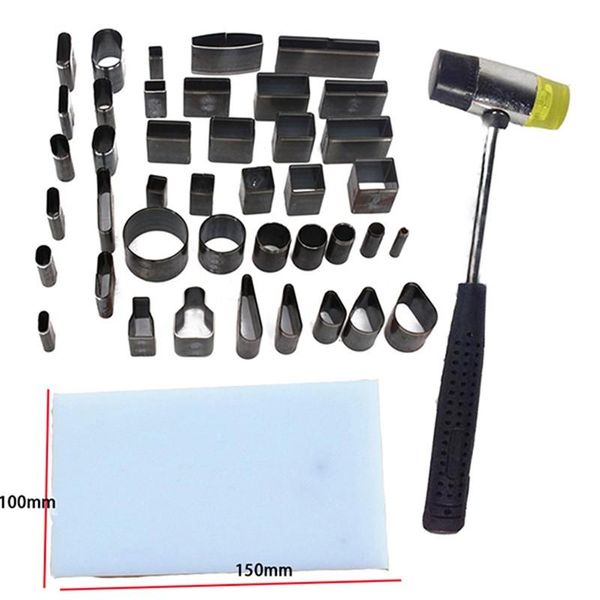 professional hand tool sets leather craft diy 39 shape style hole hollow cutter punch +pad +hammer tools set for phones camara
professional hand tool sets leather craft diy 39 shape style hole hollow cutter punch +pad +hammer tools set for phones camara