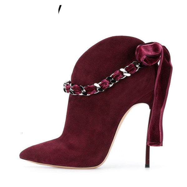 boots winter short boots women pointed toe 12 cm thin high-heeled bow knot metal chain female t- show ankle botas ladies j4jl, Black
boots winter short boots women pointed toe 12 cm thin high-heeled bow knot metal chain female t- show ankle botas ladies j4jl, Black