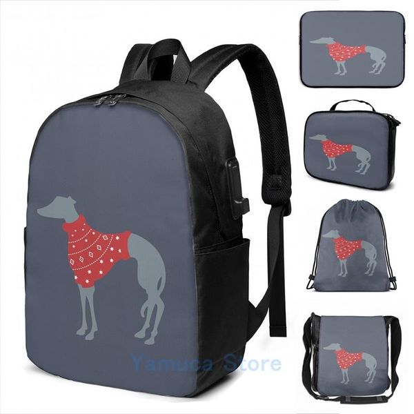 backpack funny graphic print christmas whippet usb charge men school bags women bag travel laptop
backpack funny graphic print christmas whippet usb charge men school bags women bag travel laptop