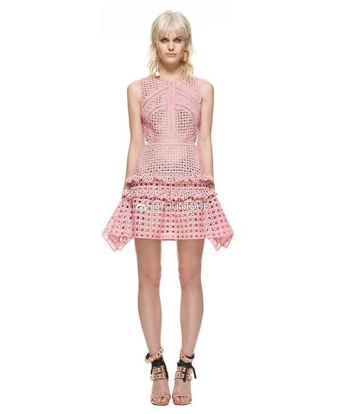 dresses summer runway es hollow out women sleeveless floral crochet casual pink lace femininas vestidos, Black;gray
dresses summer runway es hollow out women sleeveless floral crochet casual pink lace femininas vestidos, Black;gray