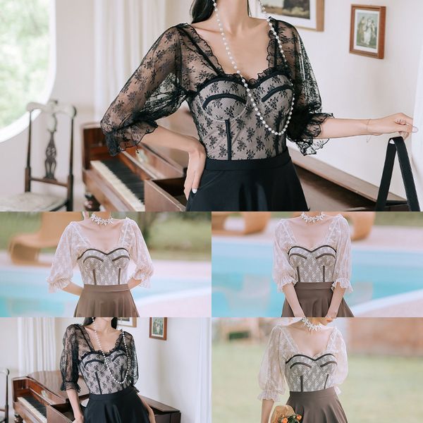 2021 xianqi one new xia piece seaside girl small cht gathered conservative skirt fairy swimsuit2021, White;black
2021 xianqi one new xia piece seaside girl small cht gathered conservative skirt fairy swimsuit2021, White;black