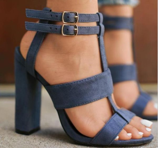 super high heel large size women's shoes hollow round head thick with sandals ankle strap buckle hard-wearing, Black
super high heel large size women's shoes hollow round head thick with sandals ankle strap buckle hard-wearing, Black